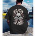 Anti-Social Book Club Go Away Im Reading Men's Back Print T-Shirt