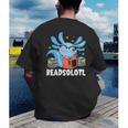 Axolotl Read Book Kawaii Reading Books For Men Women Men's Back Print T-Shirt