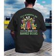 Banned Books Week Librarian Reading Men's Back Print T-Shirt