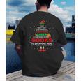 The Best Way To Spread Christmas Cheer Is Checking Out Books Men's Back Print T-Shirt The Best Way To Spread Christmas Cheer Is Checking Out Books Men's Back Print T-Shirt