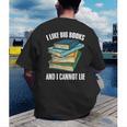 I Like Big Books And I Cannot Lie Book Reading Book Lover Men's Back Print T-Shirt I Like Big Books And I Cannot Lie Book Reading Book Lover Men's Back Print T-Shirt