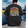 I Like Big Books And I Cannot Lie Bookworm Reading Teacher Men's Back Print T-Shirt