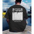Birthday It's My 40th Birthday Guest Book Birthday Party Men's Back Print T-Shirt Birthday It's My 40th Birthday Guest Book Birthday Party Men's Back Print T-Shirt