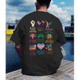 BLM Human Rights Feminism Trans Science Books LGBTQ Kindness Men's Back Print T-Shirt BLM Human Rights Feminism Trans Science Books LGBTQ Kindness Men's Back Print T-Shirt