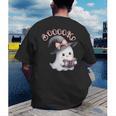 Boo Ghost Books Coquette Bow Halloween Women School Teacher Men's Back Print T-Shirt
