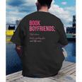Book Boyfriends Definition Men's Back Print T-Shirt