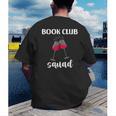 Book Club Squad Reading Bookworm Wine Lover Humor Men's Back Print T-Shirt Book Club Squad Reading Bookworm Wine Lover Humor Men's Back Print T-Shirt