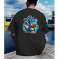 Book Dragon Reading Lover Men's Back Print T-Shirt