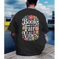 Book Fair Vibes Groovy 70s Retro School Librarian Men's Back Print T-Shirt