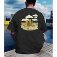Book Frog Toad Vintage Book Frog Book Frog Reading Book Men's Back Print T-Shirt