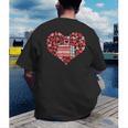 Book Heart Cute Read Book Reading Librarian Across America Men's Back Print T-Shirt Book Heart Cute Read Book Reading Librarian Across America Men's Back Print T-Shirt