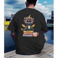 Book Lover Cute Baby Dragon Reading Men's Back Print T-Shirt Book Lover Cute Baby Dragon Reading Men's Back Print T-Shirt