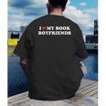 Book Lover Reading I Love My Book Boyfriends Men's Back Print T-Shirt Book Lover Reading I Love My Book Boyfriends Men's Back Print T-Shirt