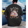 Book Lover Saying Buy Me Books And Call Me A Good Girl Men's Back Print T-Shirt