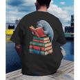 Book Reading Book Reader Manatees Sea Animal Sea Cow Manatee Men's Back Print T-Shirt