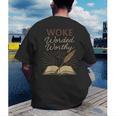 And Booked Afro Literary Pride Book Club Culture Men's Back Print T-Shirt And Booked Afro Literary Pride Book Club Culture Men's Back Print T-Shirt