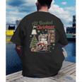 All Booked For Christmas Cute Bookish Cat Lover Men's Back Print T-Shirt All Booked For Christmas Cute Bookish Cat Lover Men's Back Print T-Shirt