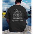My Weekend Is Booked Floral Book Men's Back Print T-Shirt