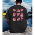All Booked For Valentine Book Teacher Kids Girls Boys Men's Back Print T-Shirt