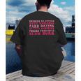 Bookish Romance Tropes Book Club Reader Spicy Book Lover Men's Back Print T-Shirt