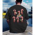 Bookmas Christmas Books Shirt Candy Cane Bookworm Men's Back Print T-Shirt Bookmas Christmas Books Shirt Candy Cane Bookworm Men's Back Print T-Shirt