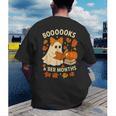 Books And BER Months Fall Librarian Reading Halloween Men's Back Print T-Shirt Books And BER Months Fall Librarian Reading Halloween Men's Back Print T-Shirt