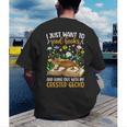 Books And Crested Gecko Owner Crestie Lover Men's Back Print T-Shirt