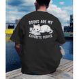 Books Are My Favorite People Cat With Coffee Mug Book Lovers Men's Back Print T-Shirt