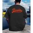 Books Reader Librarian Book Lover Bookworm Library Reading Men's Back Print T-Shirt