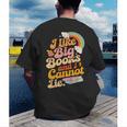 Books Reading Lover Bookworm Nerd Librarian Book Reader Men's Back Print T-Shirt