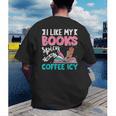 I Like My Books Spicy Coffee ICY Men's Back Print T-Shirt I Like My Books Spicy Coffee ICY Men's Back Print T-Shirt