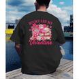Books Are My Valentine Book Lover Heart Matching Party Men's Back Print T-Shirt Books Are My Valentine Book Lover Heart Matching Party Men's Back Print T-Shirt