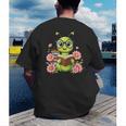 Bookworm Costume Kawaii Reading Worm For World Book Day Men's Back Print T-Shirt Bookworm Costume Kawaii Reading Worm For World Book Day Men's Back Print T-Shirt