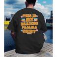 Bookworm This Is My Reading Pajama Book And Pajama Men's Back Print T-Shirt Bookworm This Is My Reading Pajama Book And Pajama Men's Back Print T-Shirt