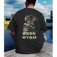 Bookwyrm Dragon Fantasy Bookish Fairytale Book Lover Men's Back Print T-Shirt