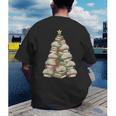 Christmas Book Tree Teacher Book Lover Xmas Librarian Men's Back Print T-Shirt Christmas Book Tree Teacher Book Lover Xmas Librarian Men's Back Print T-Shirt
