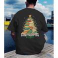 Christmas Books Make You Bright Librarian Teacher Book Lover Men's Back Print T-Shirt