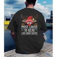 Christmas Matching Most Likely To Read A Book PJS Men's Back Print T-Shirt Christmas Matching Most Likely To Read A Book PJS Men's Back Print T-Shirt