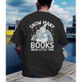 Christmas Reading Snowman So Many Books Men Women Kids Men's Back Print T-Shirt