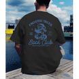Christmas Snowman Frosted Tales Book Club Men's Back Print T-Shirt Christmas Snowman Frosted Tales Book Club Men's Back Print T-Shirt