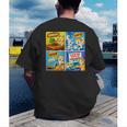 Comic Reader Comic Book Merch Vintage Reading Comic Books Men's Back Print T-Shirt
