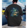 Cool Magical Book With Wizard Turtle For Adults And Kids Men's Back Print T-Shirt Cool Magical Book With Wizard Turtle For Adults And Kids Men's Back Print T-Shirt