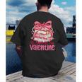 Coquette Bow All Booked For Valentine Book Lover Bookish Men's Back Print T-Shirt