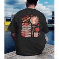 Coquette Teacher School Supplies Bows Books Globe Apple Cute Men's Back Print T-Shirt Coquette Teacher School Supplies Bows Books Globe Apple Cute Men's Back Print T-Shirt