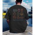 Cozy Bookish Fall Vibes Pumpkin Latte Books Autumn Reading Men's Back Print T-Shirt