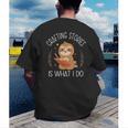 Crafting Stories Is What I Do Reading Writing Book Author Men's Back Print T-Shirt