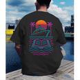Cruise Ship Vacations Reading Book Lovers Sunset Men's Back Print T-Shirt
