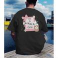 Cute Bookish Kindle Girlie Nerdy Read Book Lover Girl Women Men's Back Print T-Shirt