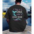 Cute Mermaid Librarian Teacher Dive Into A Good Book Reading Men's Back Print T-Shirt Cute Mermaid Librarian Teacher Dive Into A Good Book Reading Men's Back Print T-Shirt
