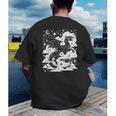 Dark Academia Fantasy Dragon Book Lover Bookish Goblincore Men's Back Print T-Shirt